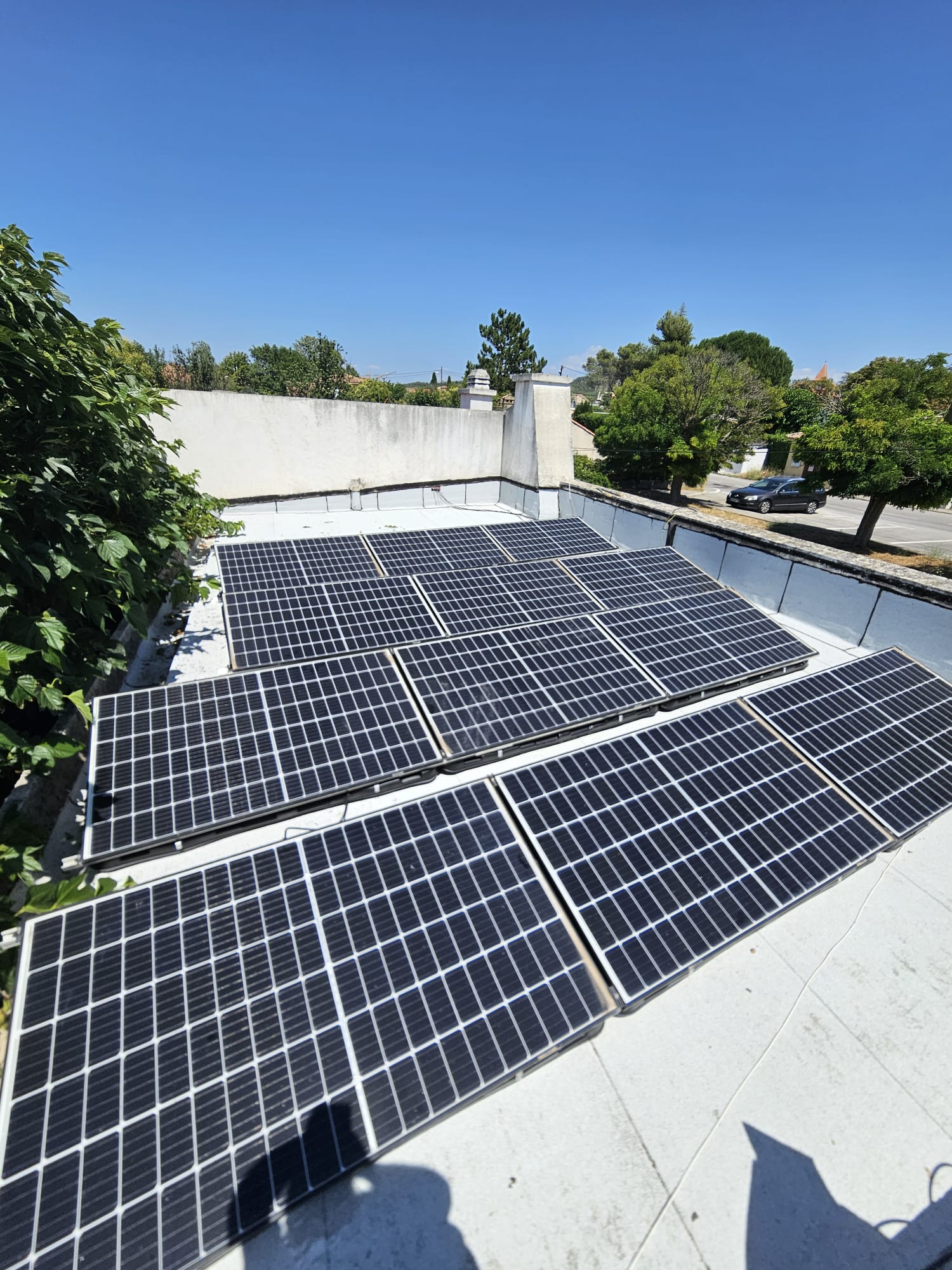 Photovoltaïque sur toit terrasse